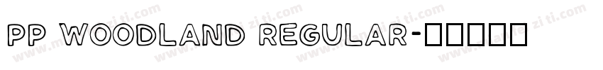 PP Woodland Regular字体转换
